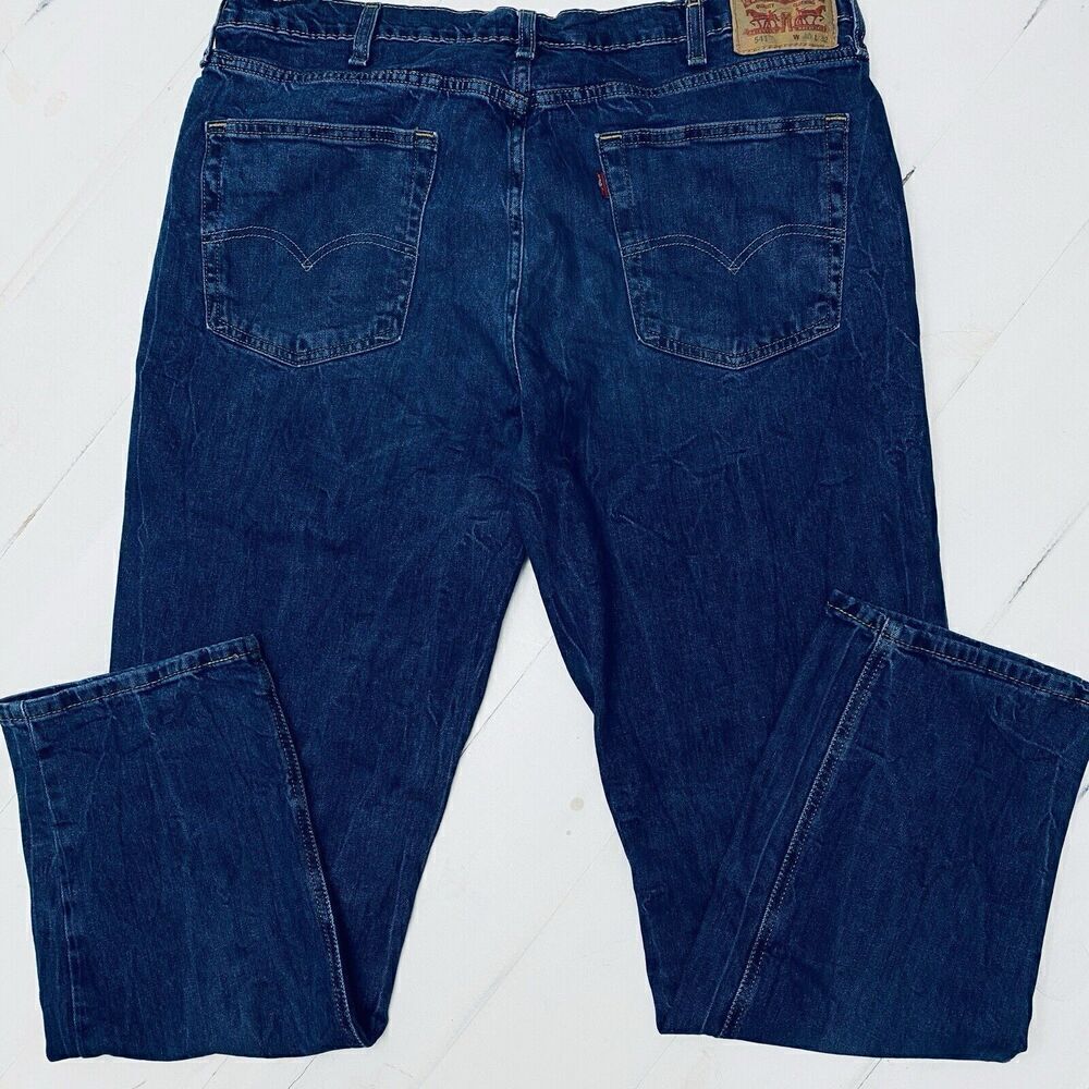 Levi's 541 Jeans Straight Leg Blue Denim Mens 40x32 Classic Medium Dark Wash - Picture 4 of 16